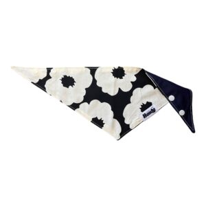 bandana pour chien motif fleur bleue